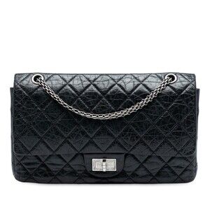 Auth Chanel Quilted Aged Calfskin #230477C21B